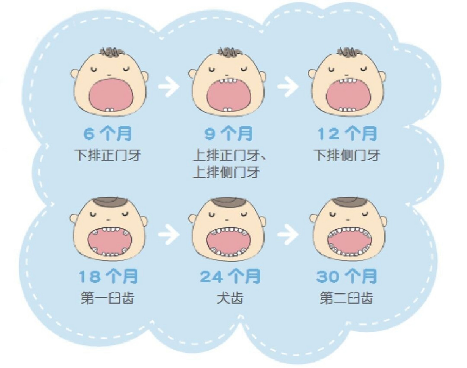 九个月宝宝长几颗牙正常